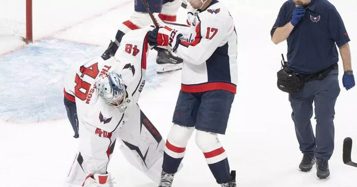 Capitals goalie Thompson and Canadiens counterpart Montembeault each leave Game 3 with injuries