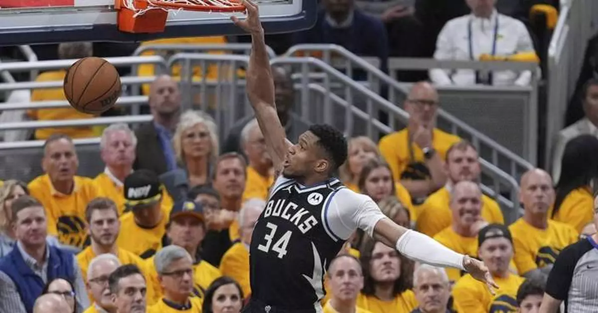 Bucks' supporting cast struggles to help Antetokounmpo in series-opening loss to Pacers