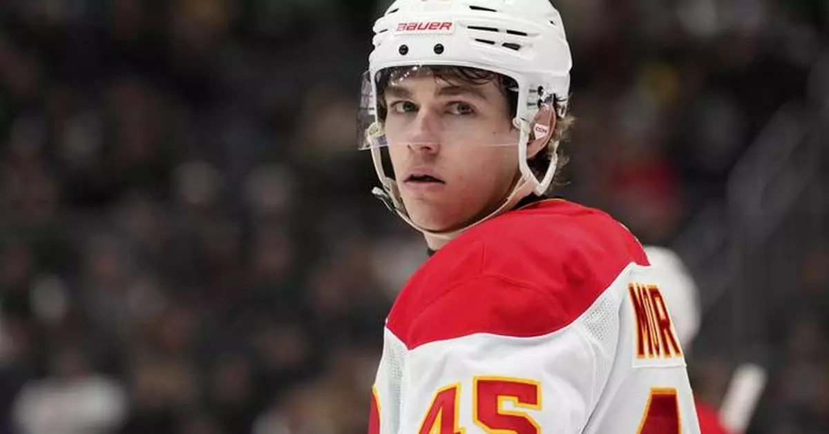 Parekh, Morton score in NHL debuts, and the Flames beat the playoff-bound Kings 5-1