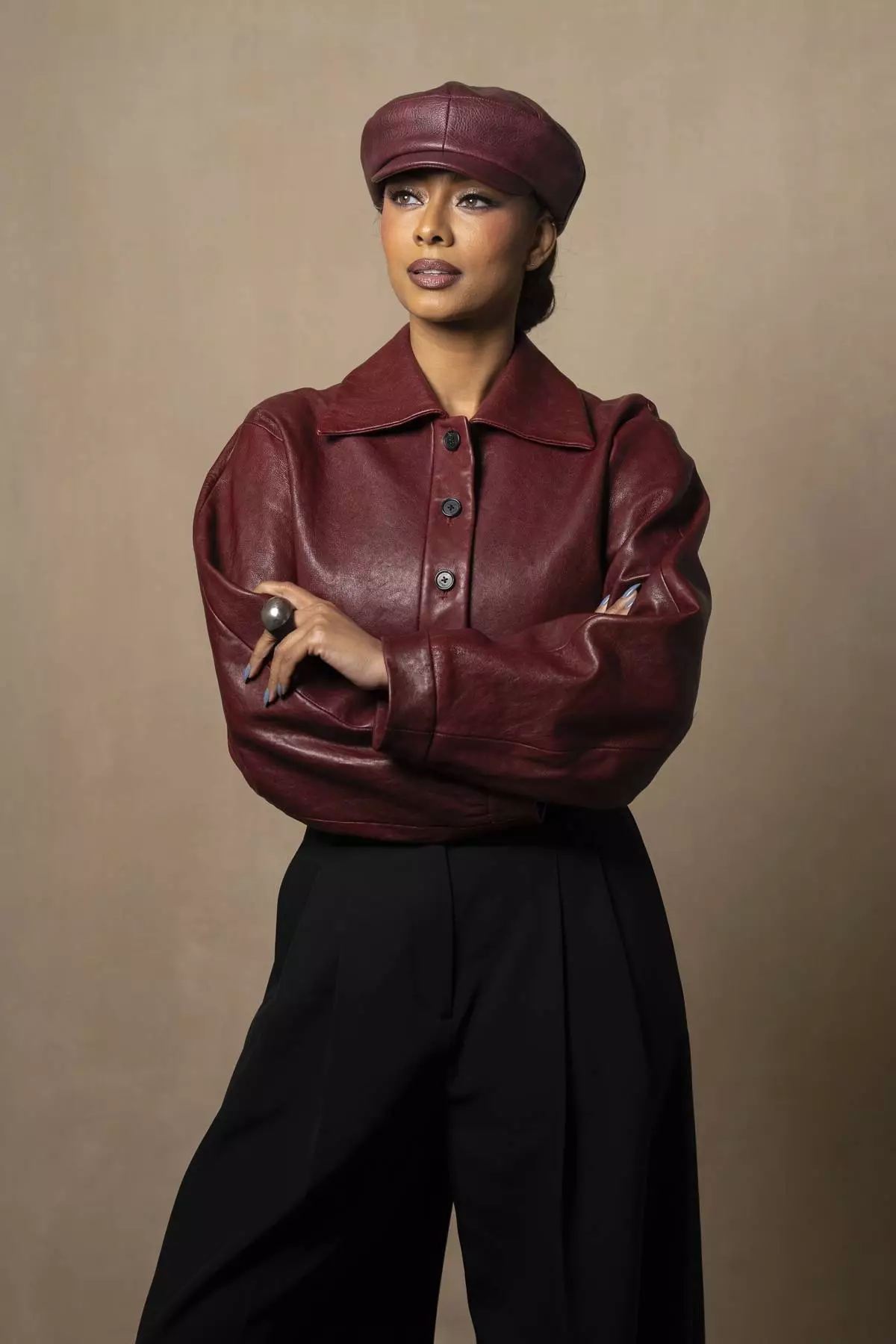 Keri Hilson poses for a portrait on Tuesday, April 8, 2025, in New York. (AP Photo/Gary Gerard Hamilton)
