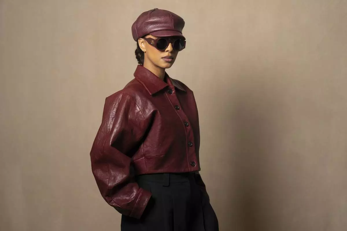 Keri Hilson poses for a portrait on Tuesday, April 8, 2025, in New York. (AP Photo/Gary Gerard Hamilton)