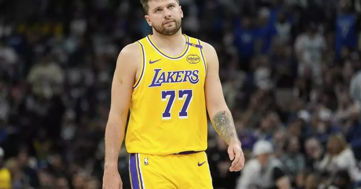 Doncic struggles through stomach trouble on lackluster 17-point night as Lakers fall behind T-wolves