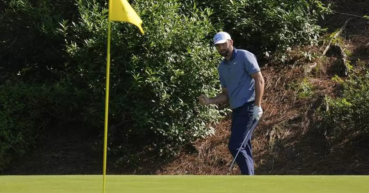 Scottie Scheffler gets a break from an azalea, escapes a magnolia and trails by 3 at the Masters