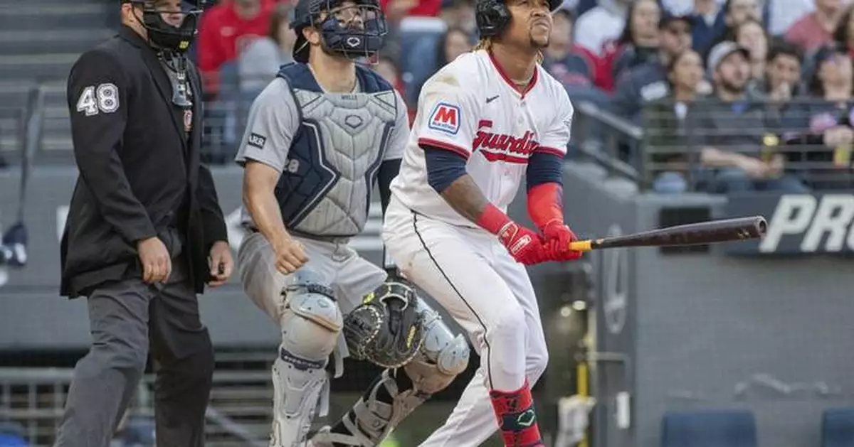 José Ramírez homers, drives in 4 runs for Guardians in 6-4 win over AL-leading Yankees