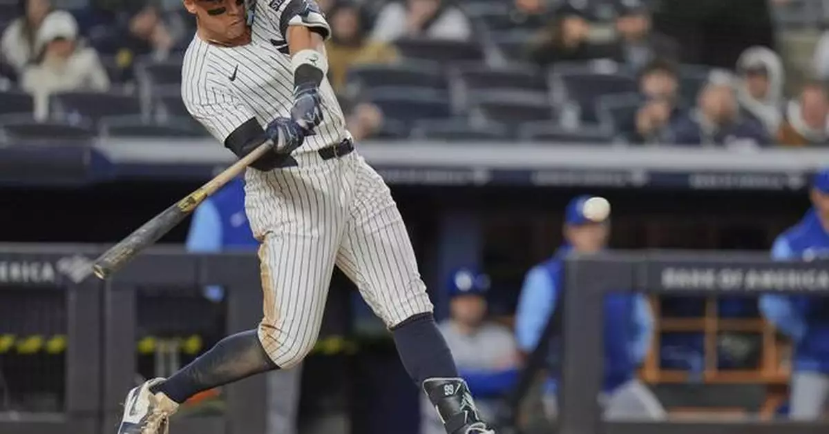 Judge hits go-ahead homer to end 10-game drought as Yankees edge Royals 4-3 for 3-game sweep