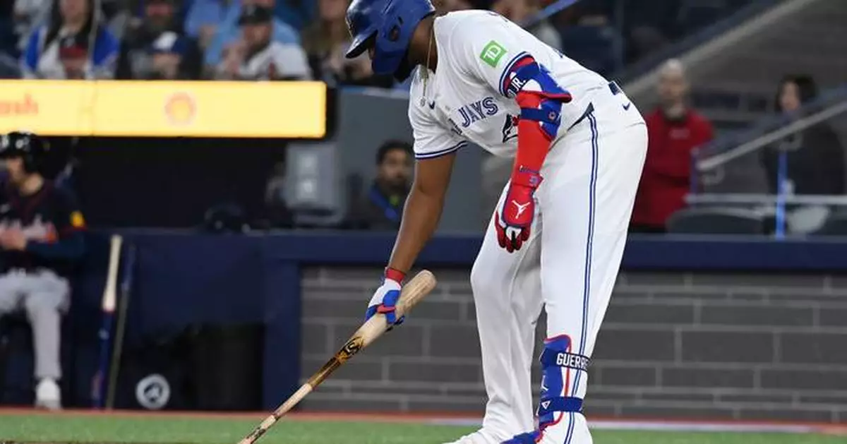 Guerrero hits first HR of season as Blue Jays spoil Strider's return with 3-1 win