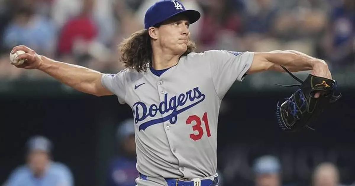 Dodgers' Tyler Glasnow leaves start at Texas with lower leg cramps, expected to make next start