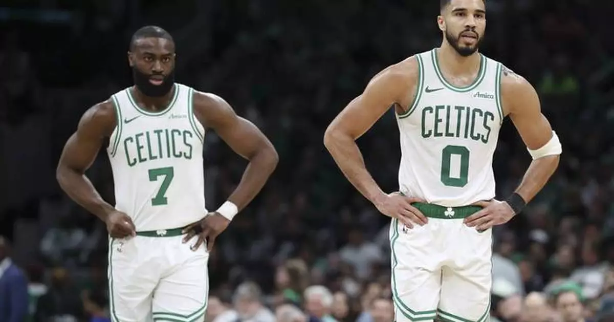 Celtics' Jayson Tatum misses 1st playoff game, sitting out Game 2 win over Magic with wrist injury