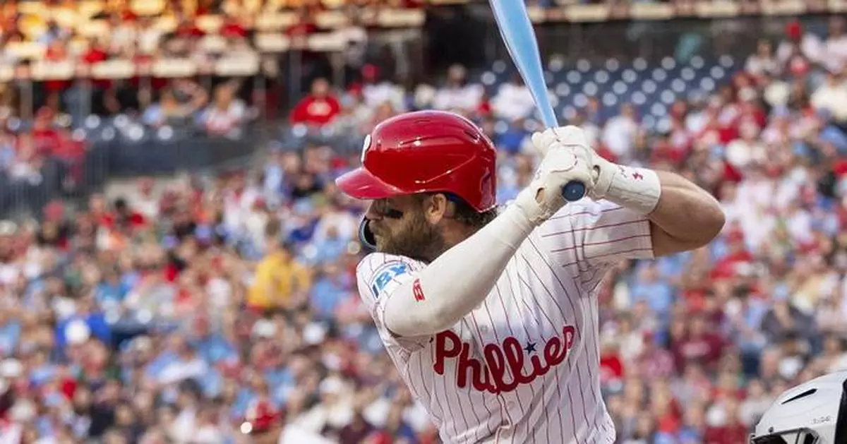 It's a boy! Phillies slugger Bryce Harper uses blue bat to signal creative baby gender reveal