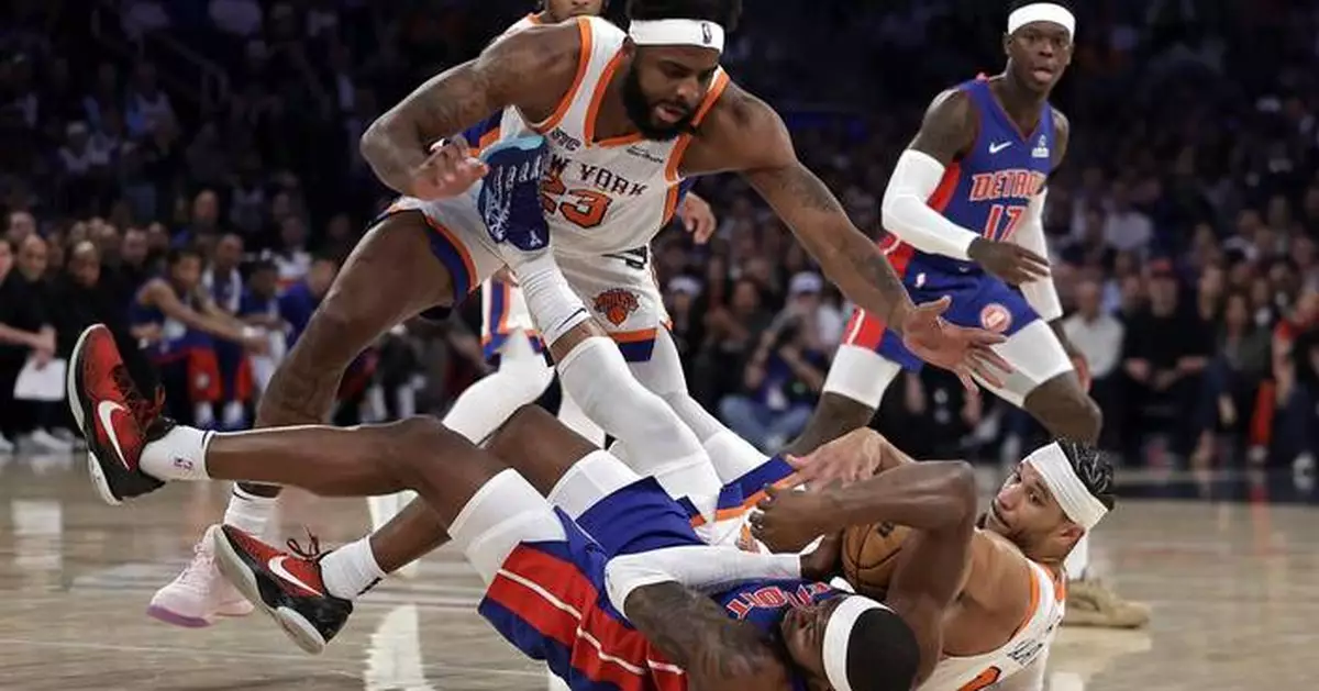Pistons beat Knicks 106-103 in Game 5 to stay alive in the first-round series