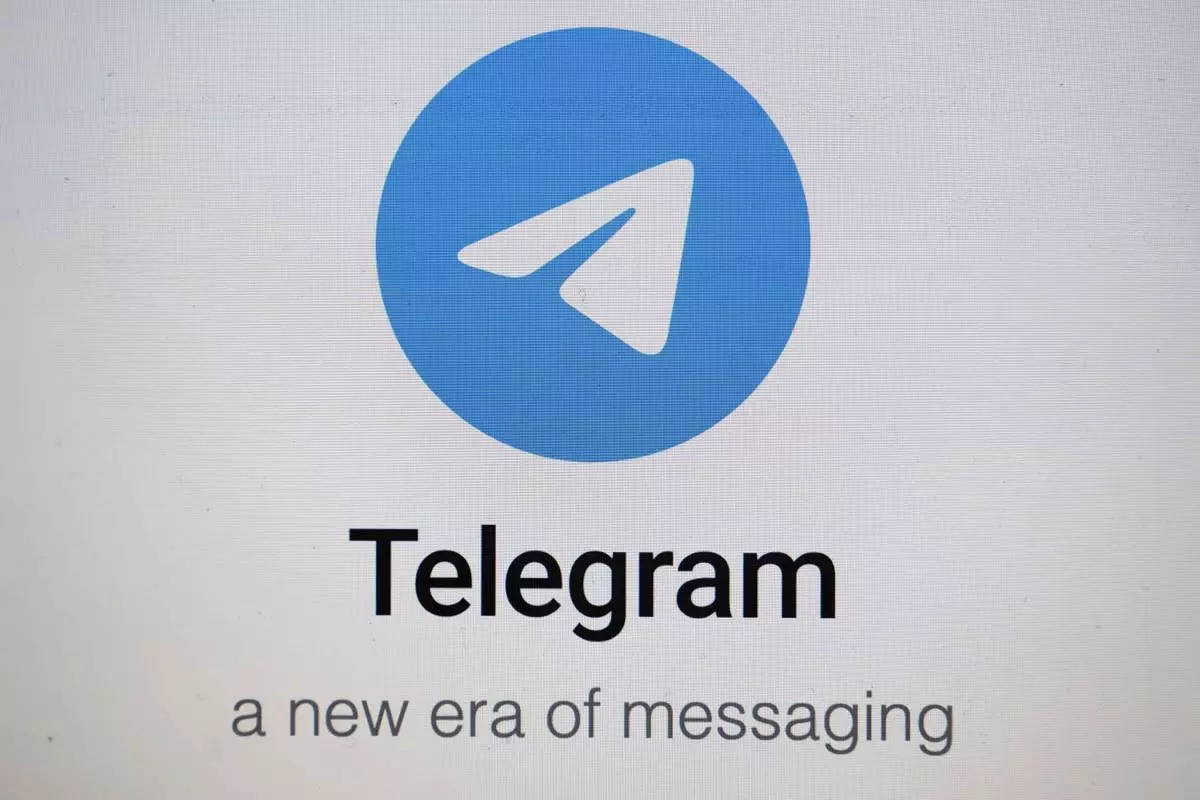 FILE - The logo for the Telegram messaging app is seen on a notebook screen in Munich, Germany, Oct. 17, 2022. (AP Photo/Matthias Schrader, File)