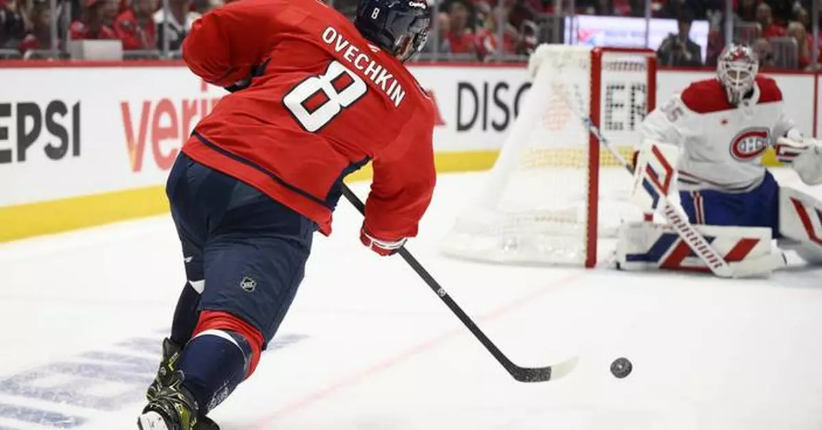 Ovechkin scores his 1st playoff overtime goal as the Capitals beat the Canadiens 3-2 in Game 1