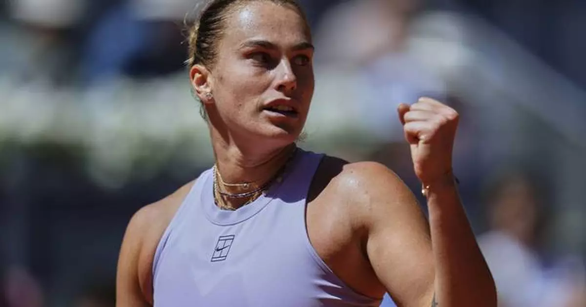 Top-seeds Sabalenka and Zverev advance in Madrid. Defending men's champion Rublev upset by Bublik