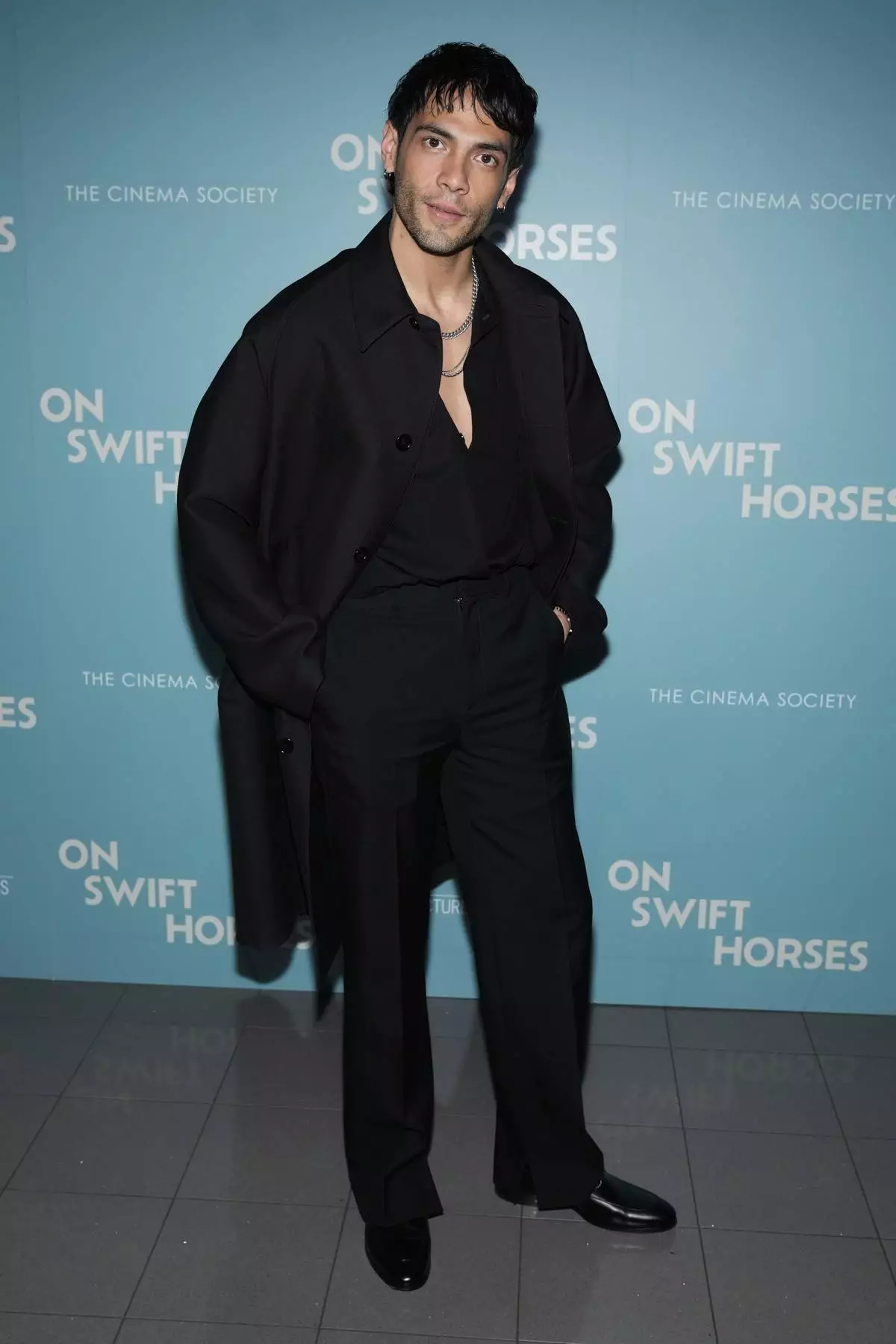 Diego Calva attends a special screening of "On Swift Horses", hosted by Sony Pictures Classics and The Cinema Society, at Regal Essex Crossing on Thursday, April 17, 2025, in New York. (Photo by Charles Sykes/Invision/AP)
