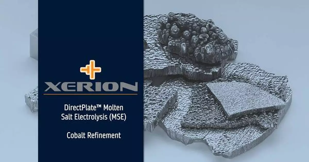 Xerion Achieves Breakthrough Single-Step, High-Purity Cobalt Metal Refinement, Launches Ohio Pilot Production Line