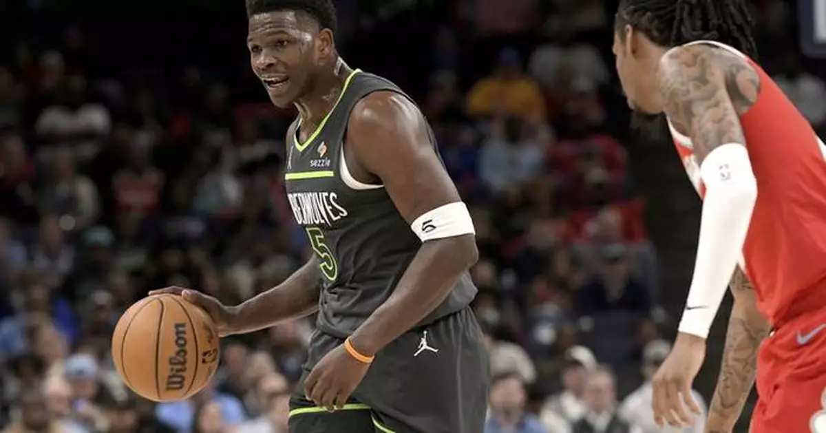 Anthony Edwards scores 44, Wolves pour in 52 points in 3rd and beat Grizzlies 141-125