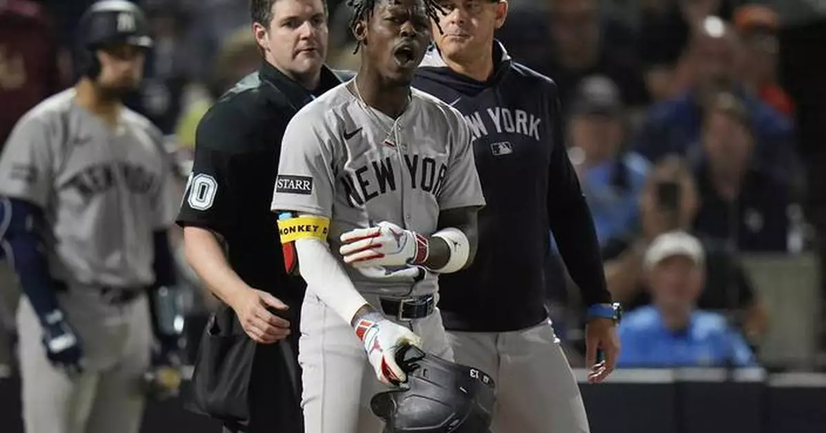 Chisholm ejected for arguing called 3rd strike during Yankees' 6-3 win over Rays