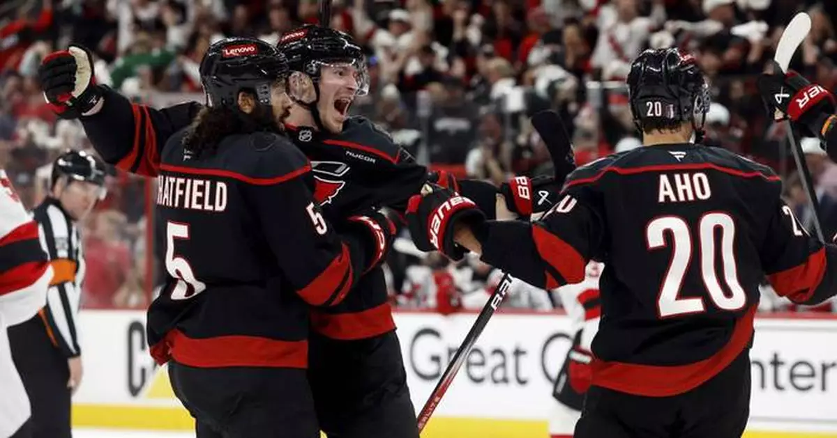 Svechnikov comes up big in Hurricanes' 1st-round series win against Devils