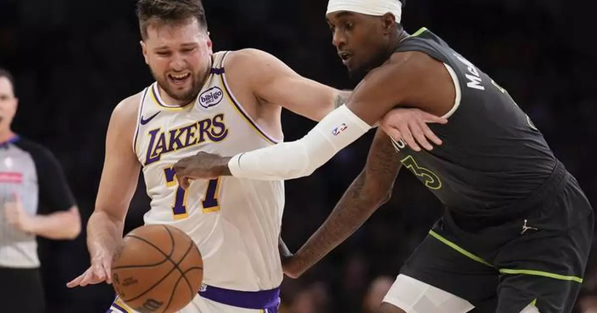 Timberwolves rout Lakers 117-95 in 1st-round series opener, overcoming Luka Doncic's 37 points