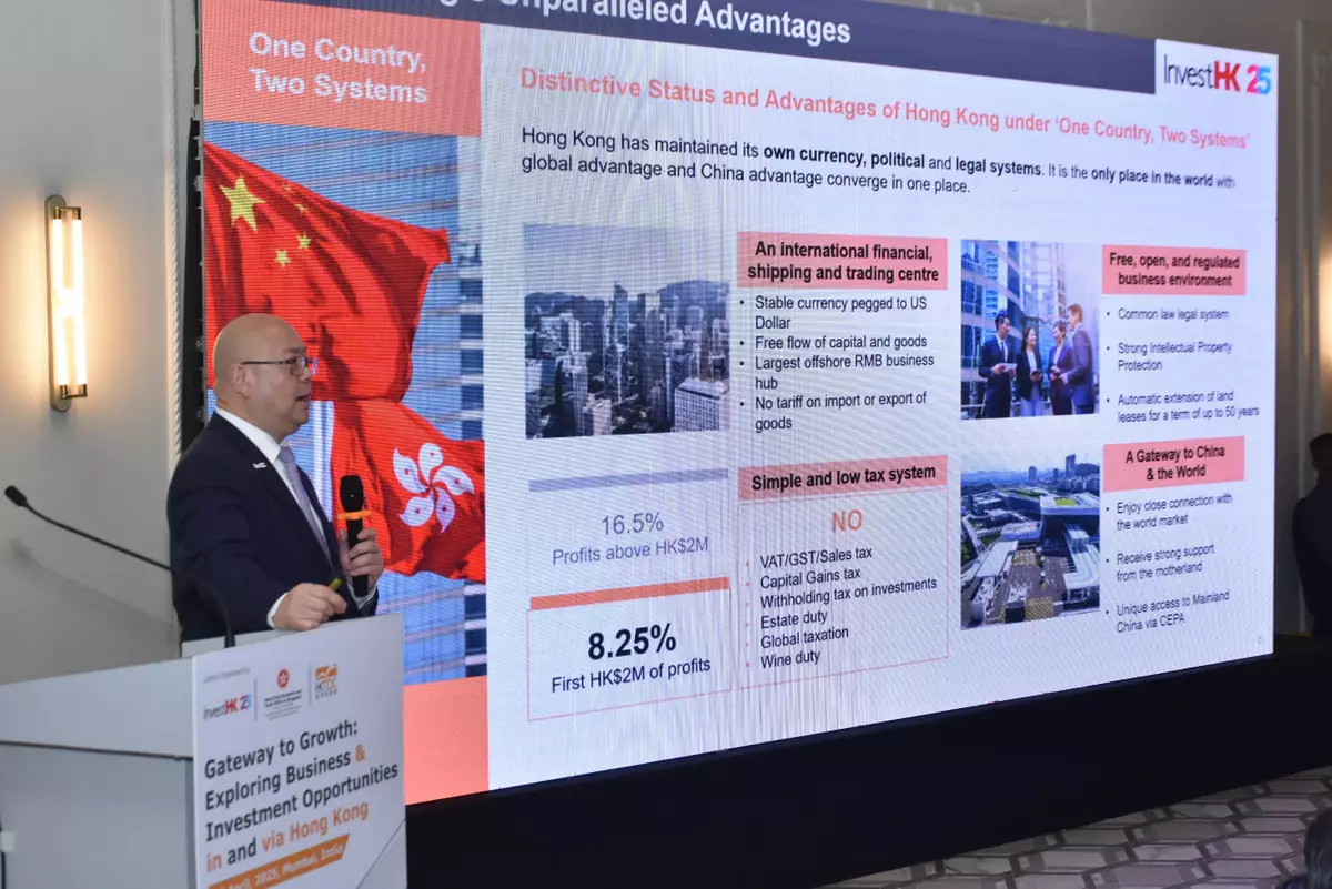 InvestHK, HKETO Singapore and HKTDC jointly hold seminar in India to promote Hong Kong's business advantages and opportunities Source: HKSAR Government Press Releases