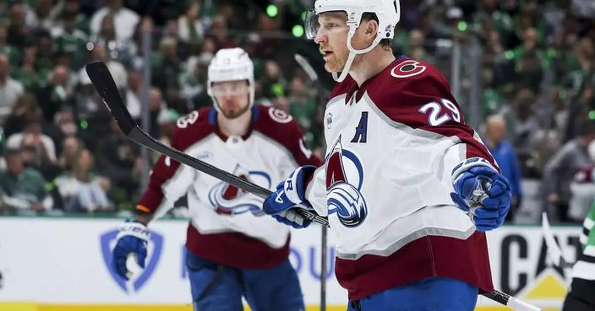 Nathan MacKinnon scores 2, assists on another as Avalanche open NHL playoffs with 5-1 win over Stars