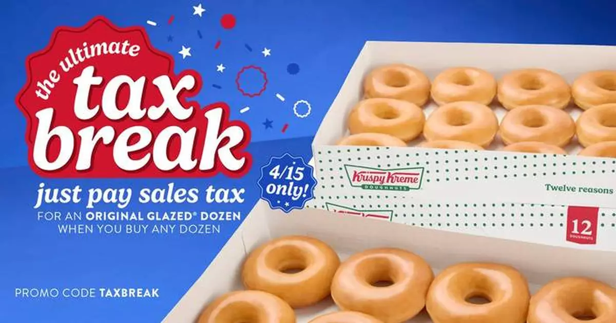KRISPY KREME® Offers Taxpayers Sweet Tax Break on Tax Day