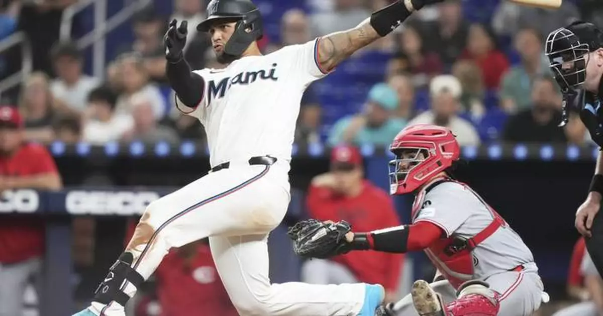 Agustín Ramírez delivers 3 hits to help Marlins beat Reds 4-3 for 3rd straight victory
