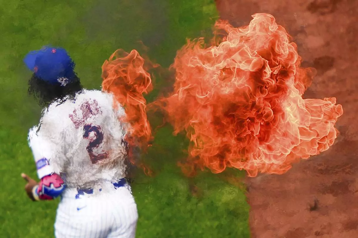 New York Mets' Luisangel Acuña is introduced before a baseball game against the Toronto Blue Jays, April 4, 2025, in New York. (AP Photo/Julia Demaree Nikhinson)