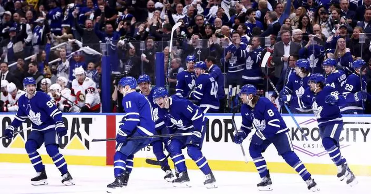 Domi scores in OT, Maple Leafs top Senators 3-2 to grab 2-0 lead in Battle of Ontario