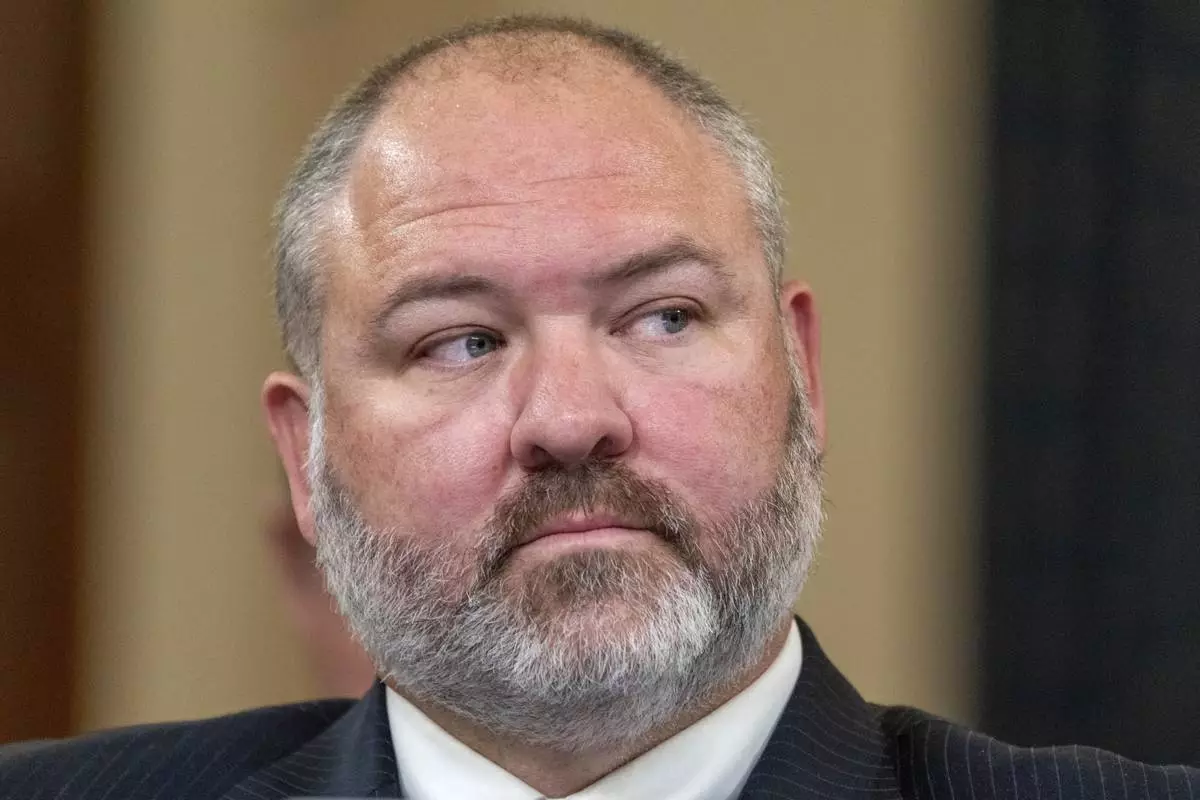 FILE - IRS Supervisory Special Agent Gary Shapley arrives to testify on the Hunter Biden investigation during a House Ways and Means Committee hearing, Dec. 5, 2023, on Capitol Hill in Washington. (AP Photo/Jacquelyn Martin, File)