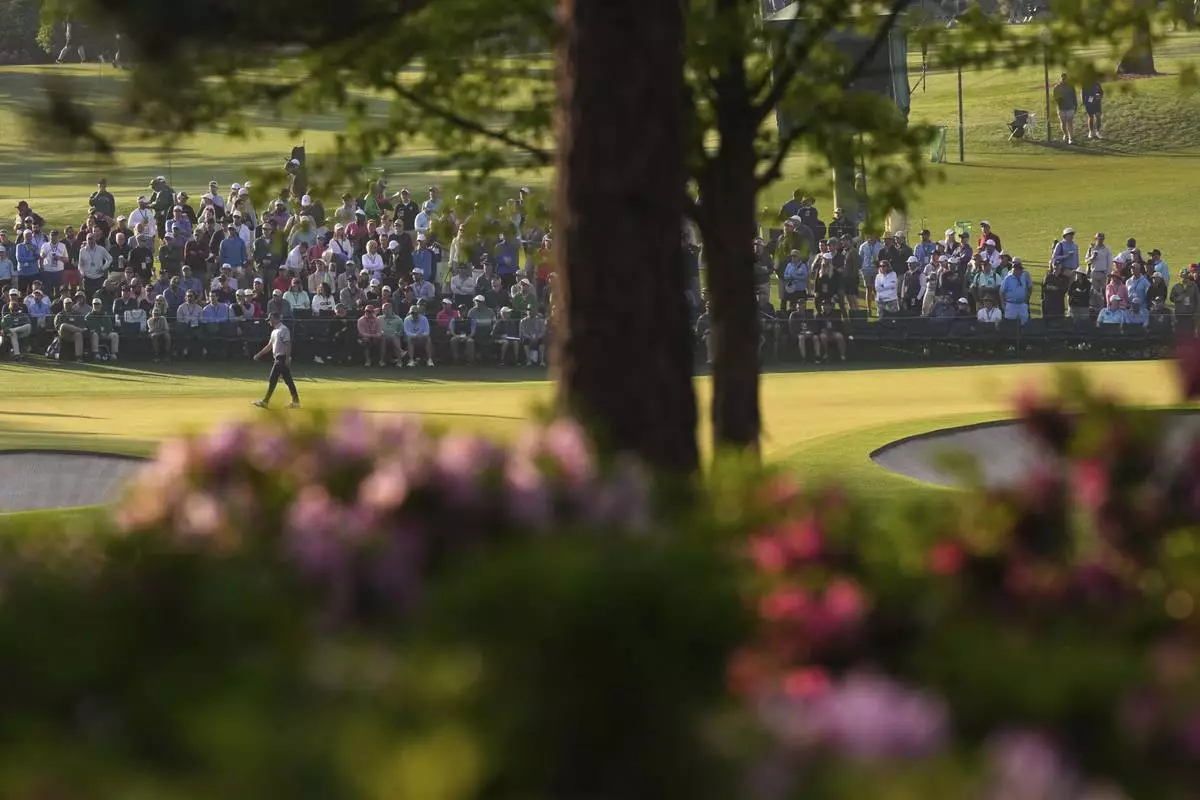 Nicolai Hojgaard, Denmark, walks on the second hole during the first round at the Masters golf tournament, Thursday, April 10, 2025, in Augusta, Ga. (AP Photo/Matt Slocum)