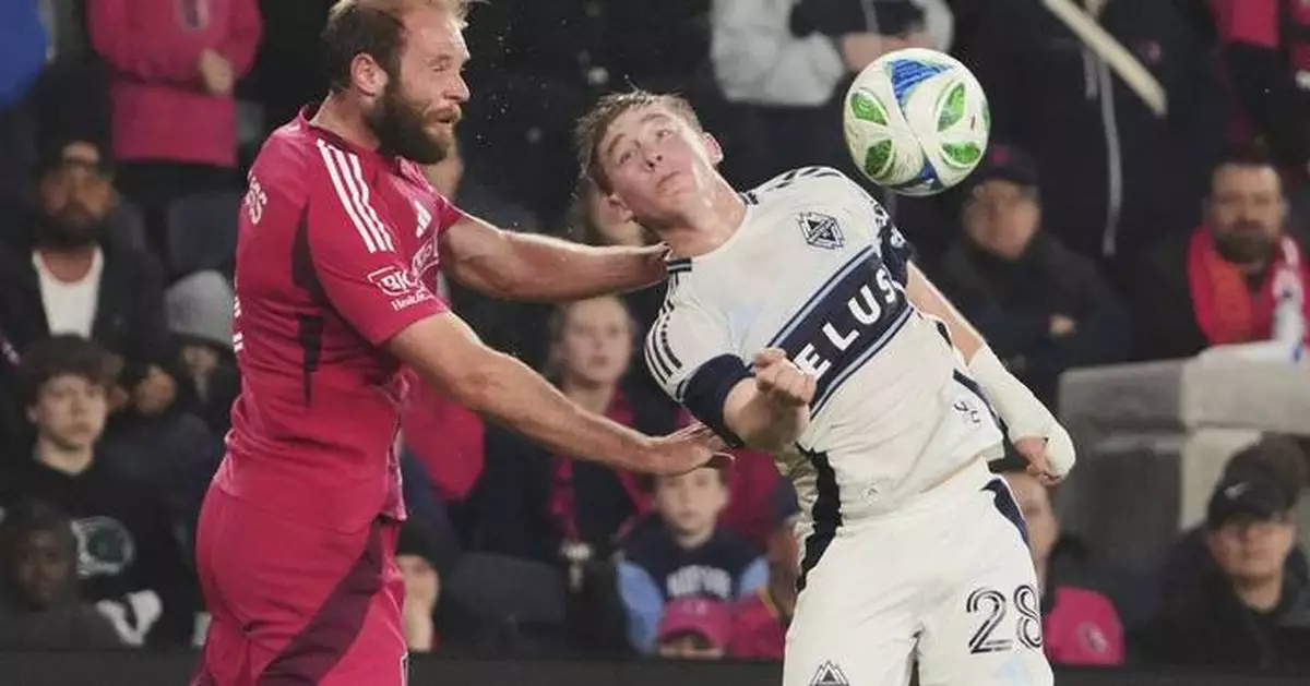 Takaoka has 2 saves for Whitecaps in 0-0 tie with St. Louis