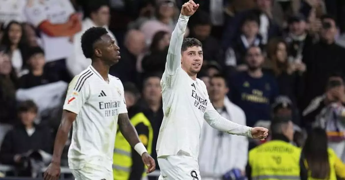 Valverde scores late in Real Madrid's 1-0 win as suspended Mbappé is jeered by some fans