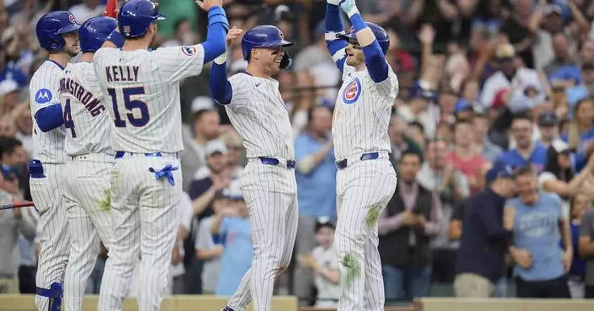 Kelly homers twice, Tucker hits go ahead shot as Cubs outslug Diamondbacks 13-11