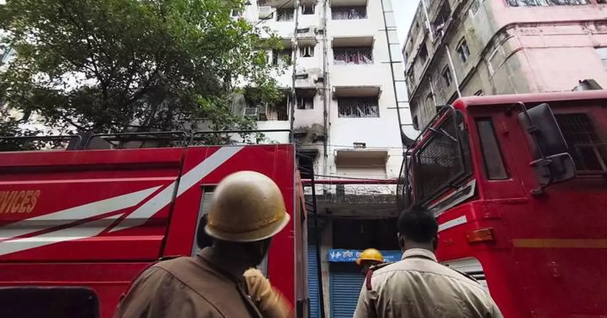 Fire tears through hotel in eastern Indian city of Kolkata, killing at least 14 people