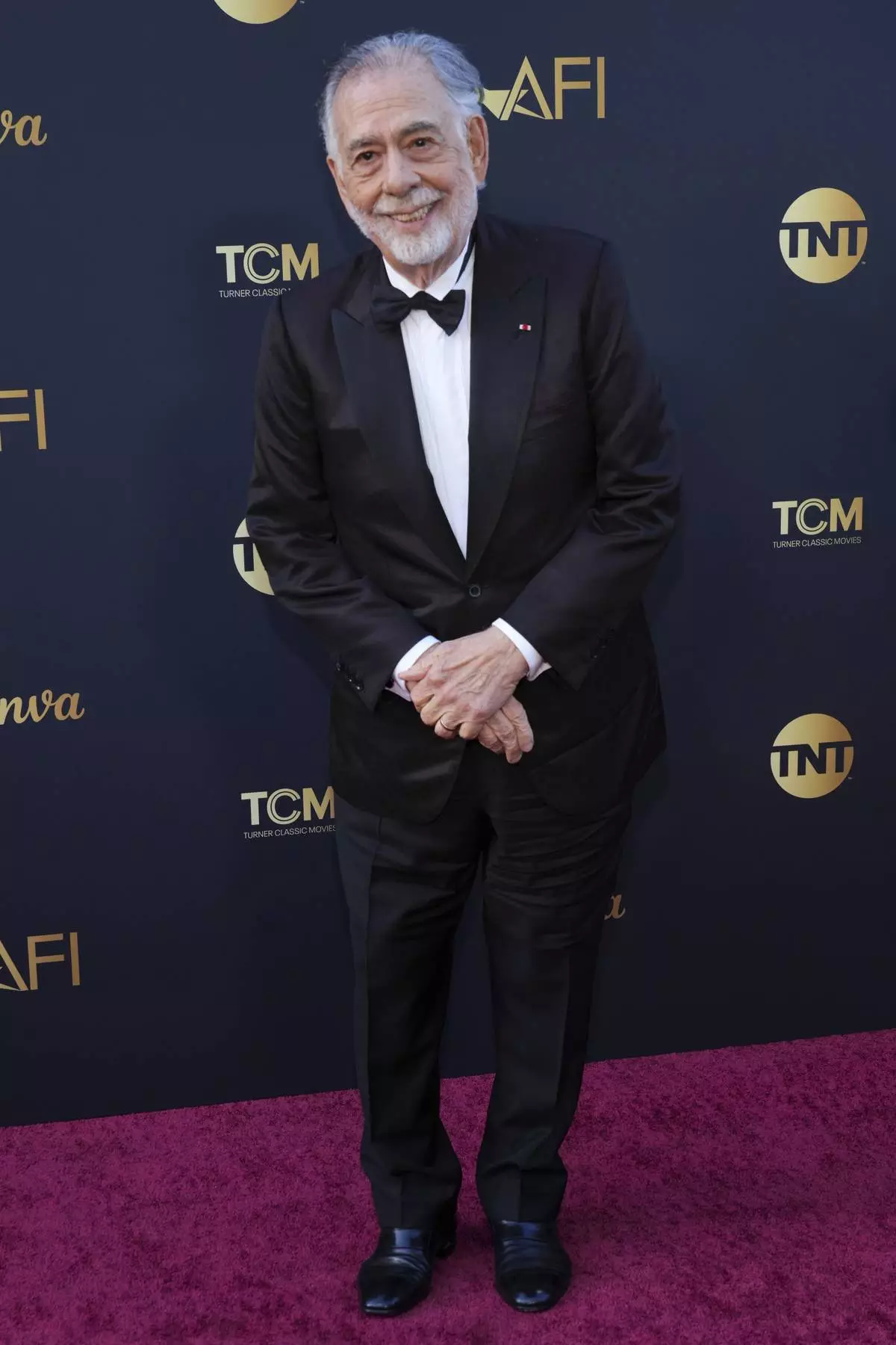 Francis Ford Coppola arrives at the 50th AFI Life Achievement Award tribute to him on Saturday, April 26, 2025, at the Dolby Theatre in Los Angeles. (Photo by Jordan Strauss/Invision/AP)