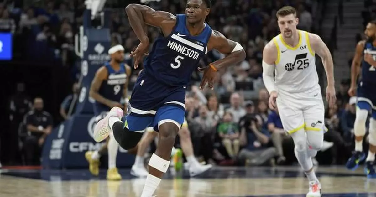 Timberwolves secure playoff spot with 116-105 win over Jazz behind 43 points from Anthony Edwards