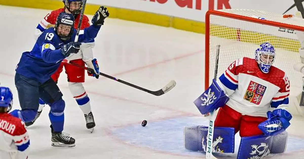 Finland beats Czechs for first win at women’s ice hockey world championship