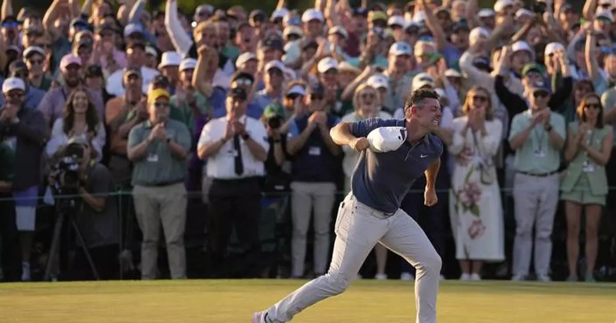 Key hole at the Masters: Rory McIlroy wins on his second try at the par-4 18th