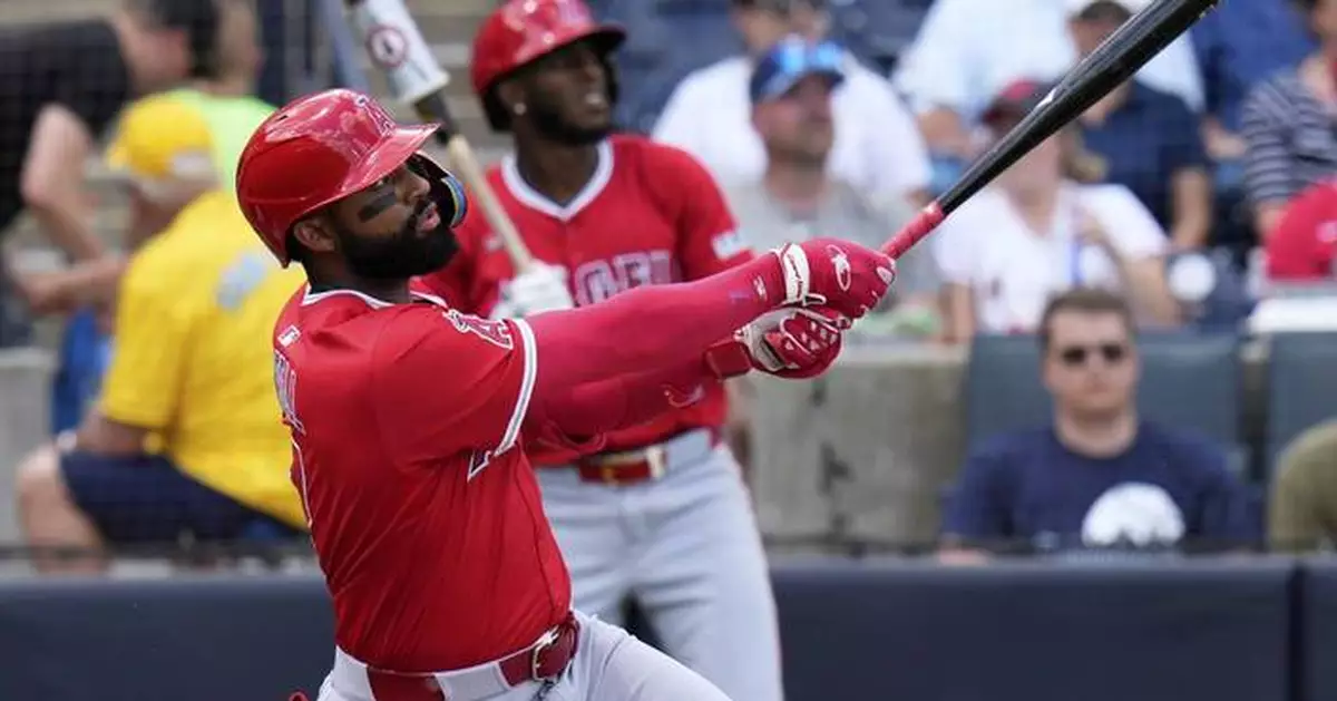 Jo Adell becomes first Angels player since 2012 to homer twice in an inning