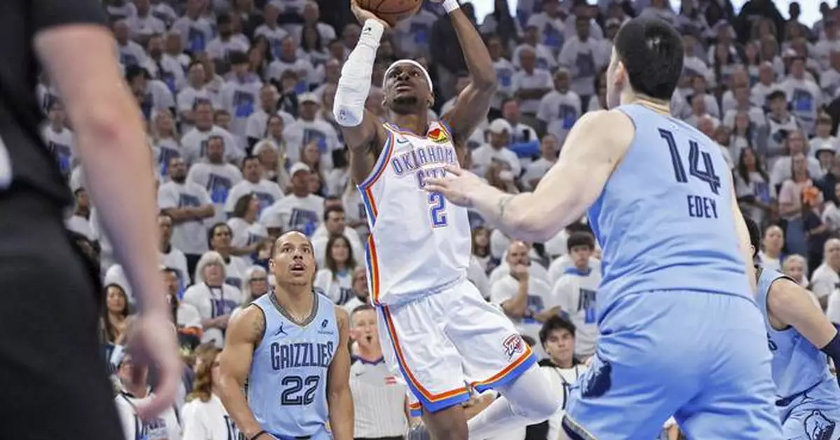 Thunder open 35-point 1st-half lead over Grizzlies, go on to win by 51 in a stat-filled Game 1