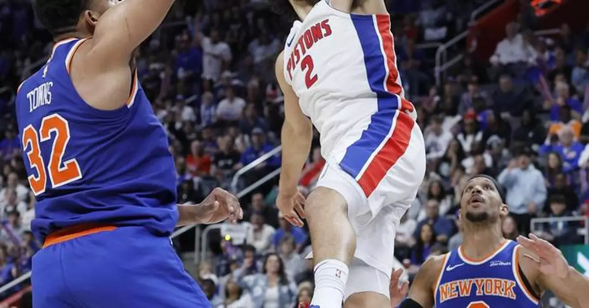 Pistons star Cade Cunningham tries to stay upbeat after ugly finish to Game 4 loss to Knicks