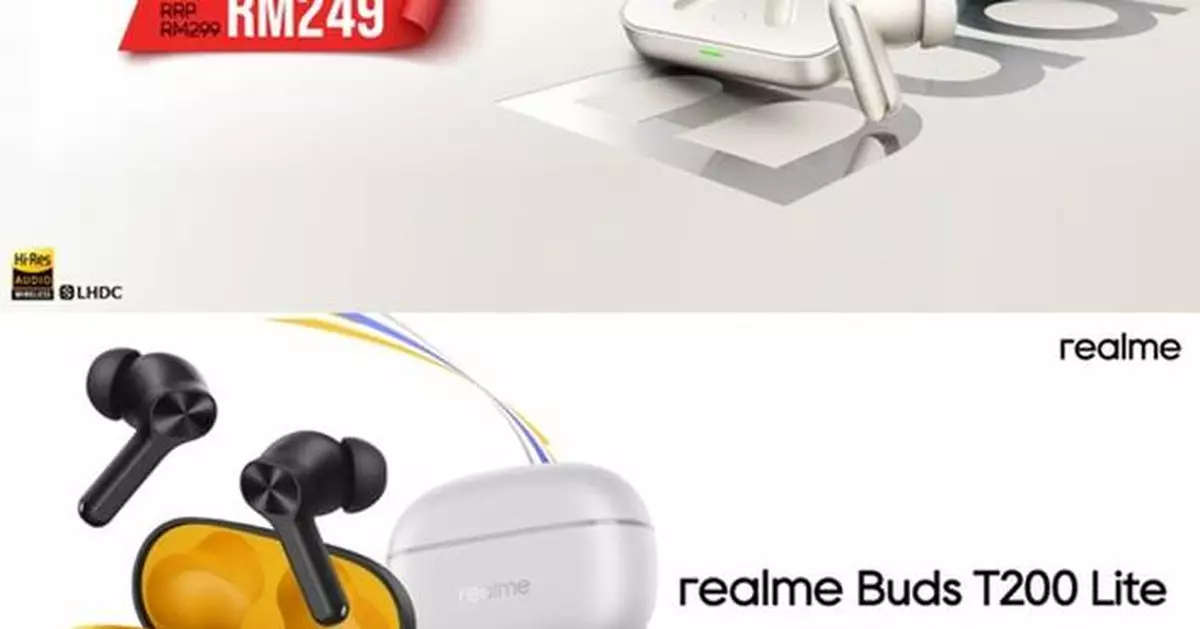 realme Launches realme Buds Air 7 and Buds T200 Lite, Price Starts from RM79