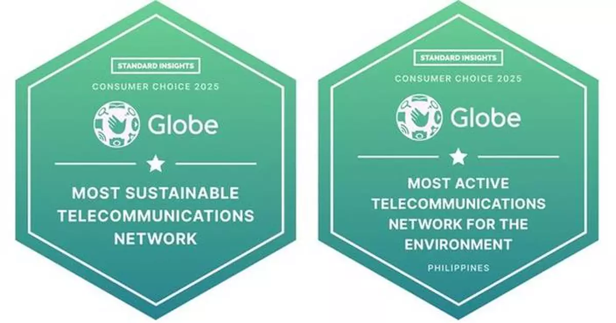 Globe wins Standard Insights Consumer Choice Awards for Green Network and Environmental Commitment