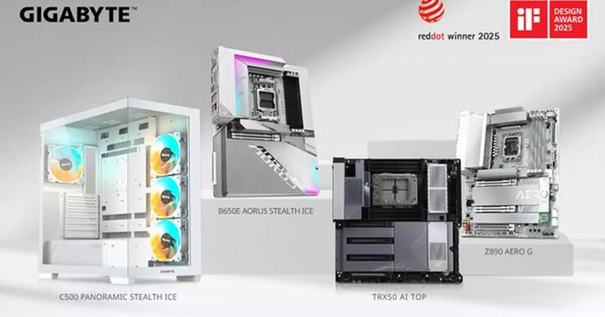 GIGABYTE Continues Red Dot &amp; iF Winning Streak with Cutting-Edge Design Across Product Lines
