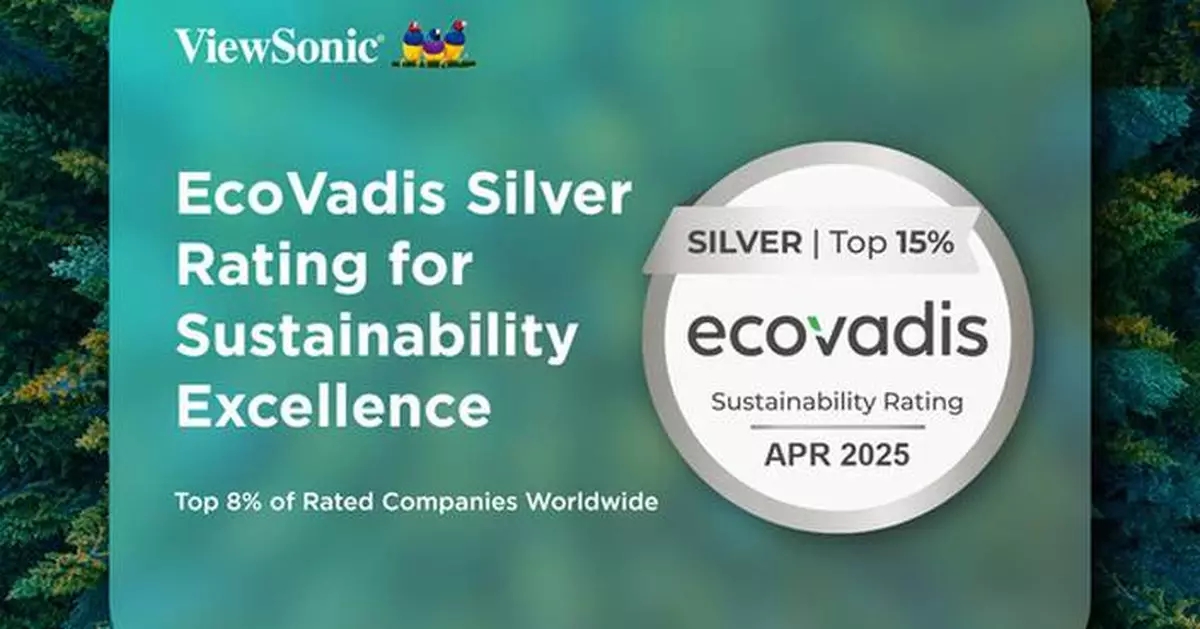 ViewSonic Earns EcoVadis Silver Rating for Sustainability Excellence