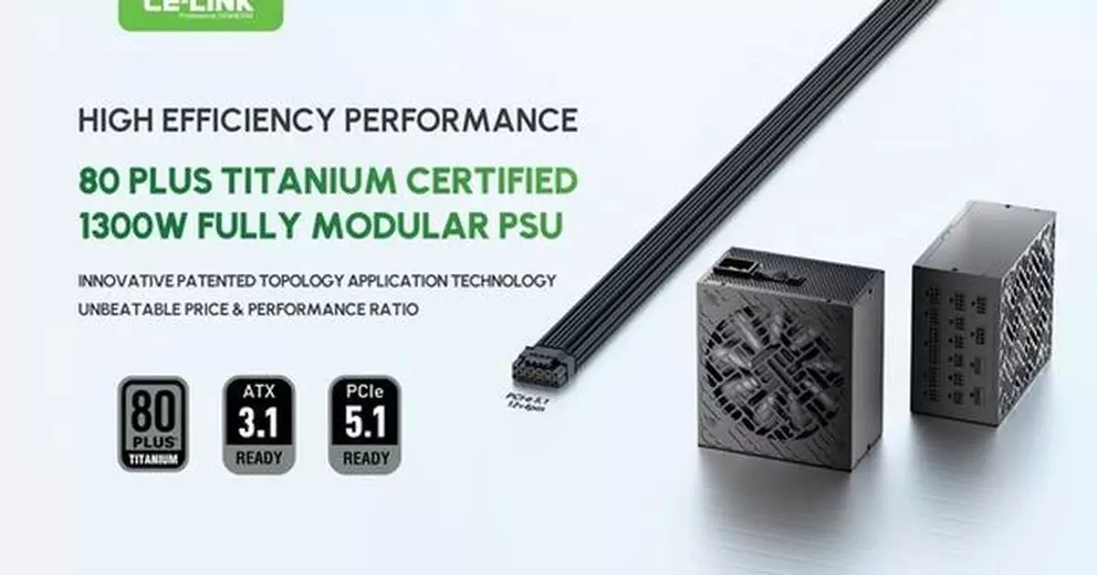CE-LINK Unveils 1300W ATX 3.1 Fully Modular Gaming PSU Awarded 80 Plus Titanium Certification