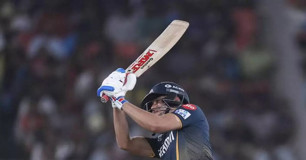 Gill and Buttler bat Gujarat up to second in IPL after big win over Hyderabad
