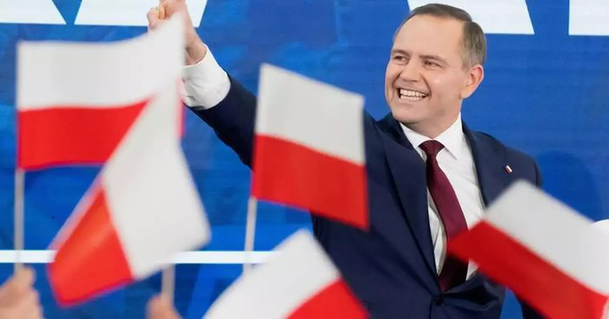 AP PHOTOS: Liberal mayor and conservative historian headed to presidential runoff in Poland