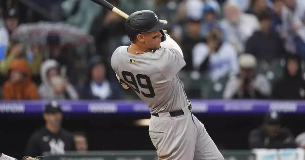 Aaron Judge helps Yankees weather Rockies, rain delay in 5-4 win to take 2 of 3 in series